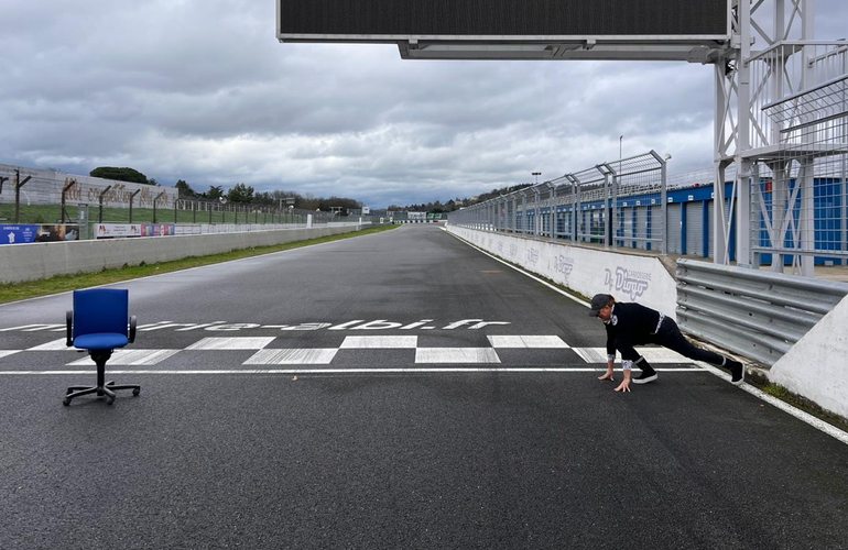 ligne de départ du circuit d'Albi